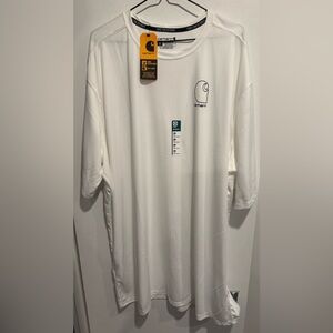 NWT Carhartt Force Sun Defender™ Lightweight Short-Sleeve Logo golf street comfy
